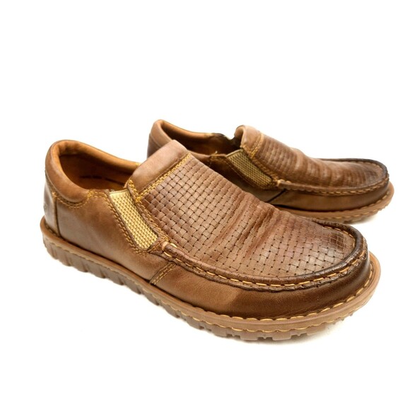 Born Gudmund Men\'s Sz 10 M Shoes Brown Leather Slip On Comfort Casual Loafers main image 4